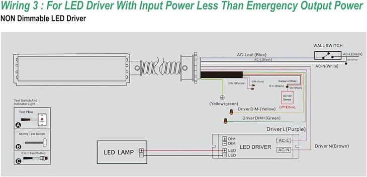 LED Emergency Backup Driver 20W 3