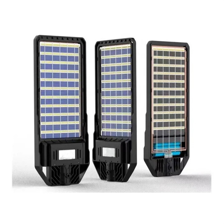 solar street light at night