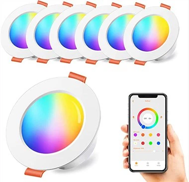 RGB-farbige Einbau-Downlights