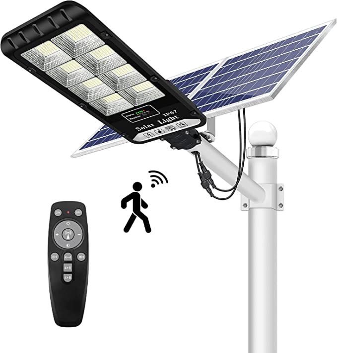 Solarstraßenlaterne mit Batterie und Panel