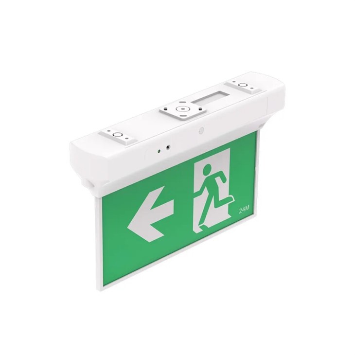 Green Sign With Emergency Light