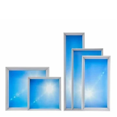 LED-Flächenleuchte mit blauem Himmel